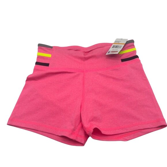 Energie Womens Sunny Print Athletic Compression Shorts, Candy Pink, Sz. S - Picture 1 of 6